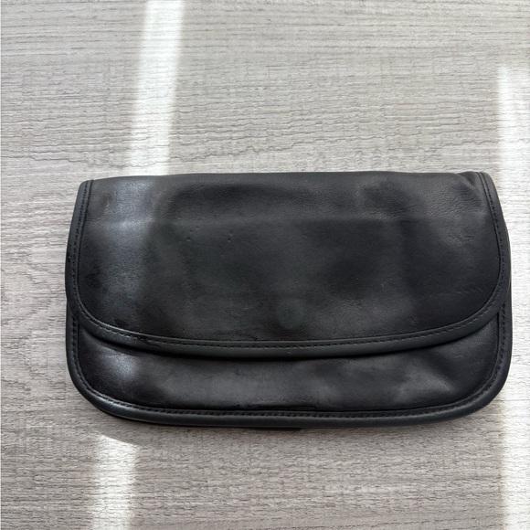Coach Handbags - Vintage Black Coach Clutch Wallet Leather